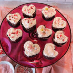 Heart shaped cupcakes
